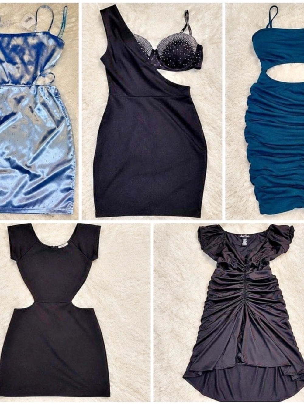 Lot of 5 assorted dresses (Windsor, Susie Rose, and another brand)